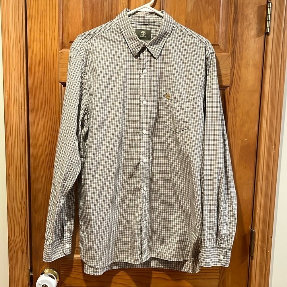 Timberland men’s button down shirt size medium.